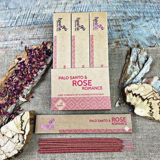 Ispalla Palo Santo & Rose Incense (Romance)- Retail Display Box- 12 packs 